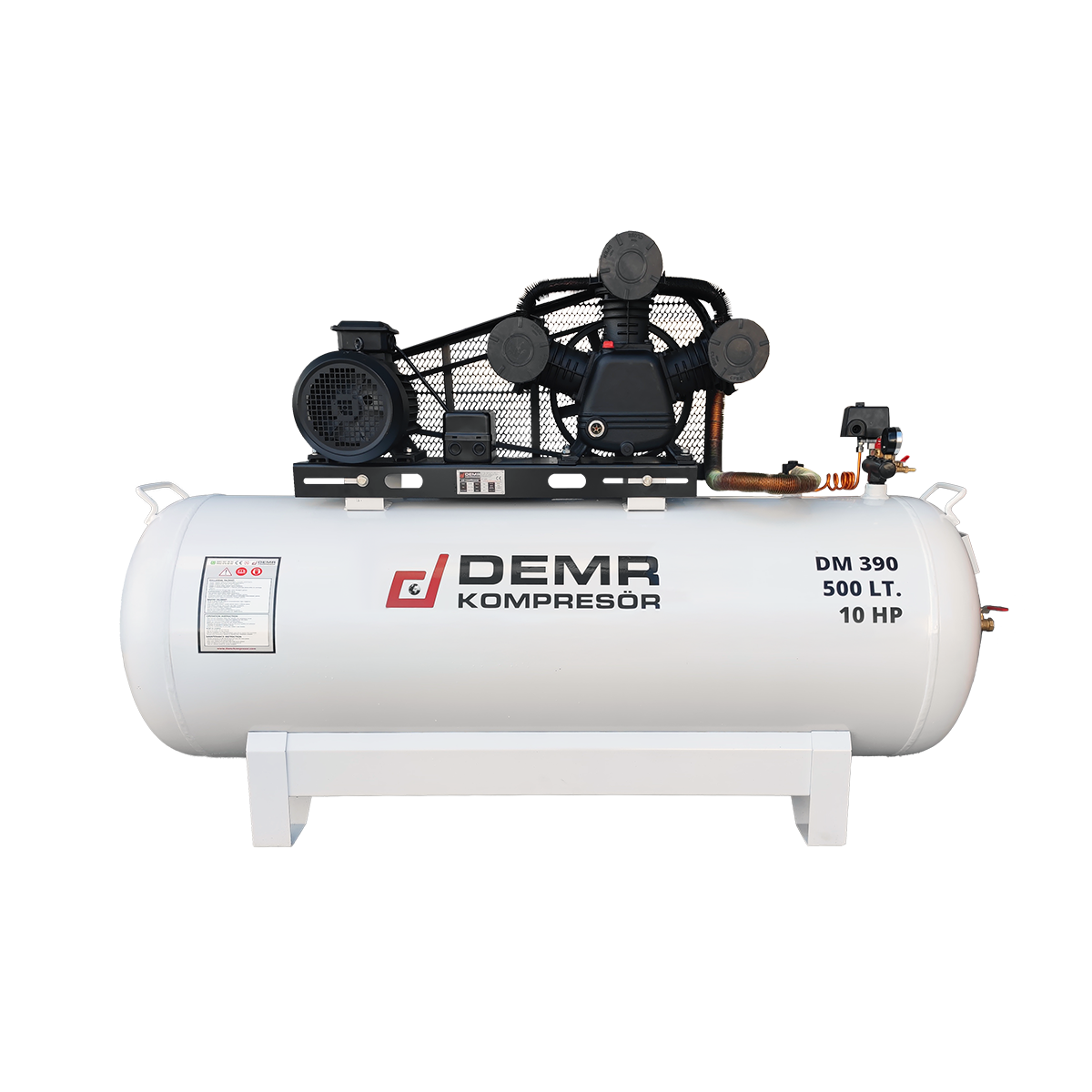 500 lt 3 Kafa 8 Bar 10 Hp Pistonlu Hava Kompresörü I DM390