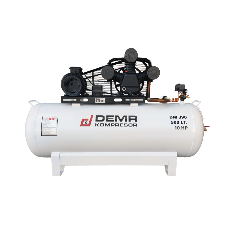 500 lt 3 Kafa 8 Bar 10 Hp Pistonlu Hava Kompresörü I DM390