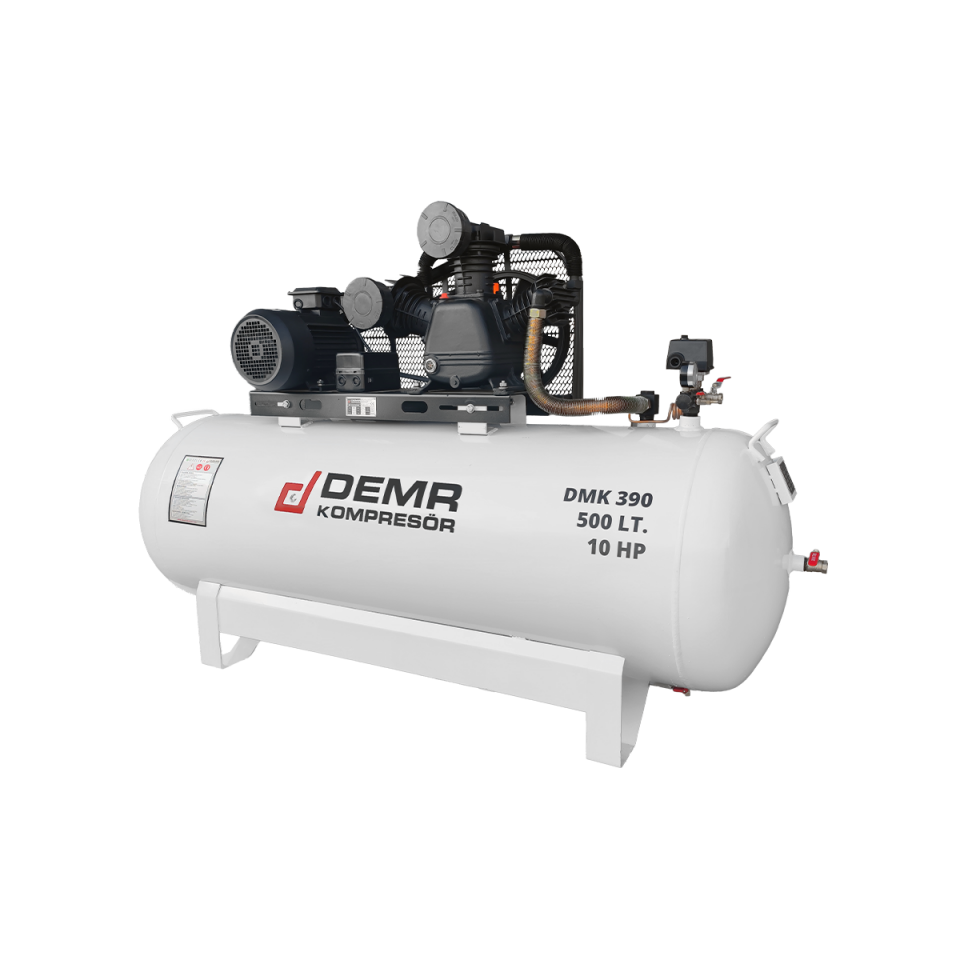 500 lt 3 Kafa 12 Bar 10 Hp Pistonlu Hava Kompresörü I DMK390