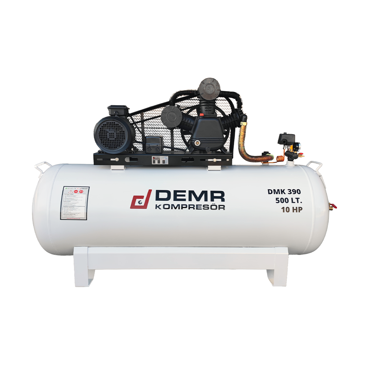 500 lt 3 Kafa 12 Bar 10 Hp Pistonlu Hava Kompresörü I DMK390