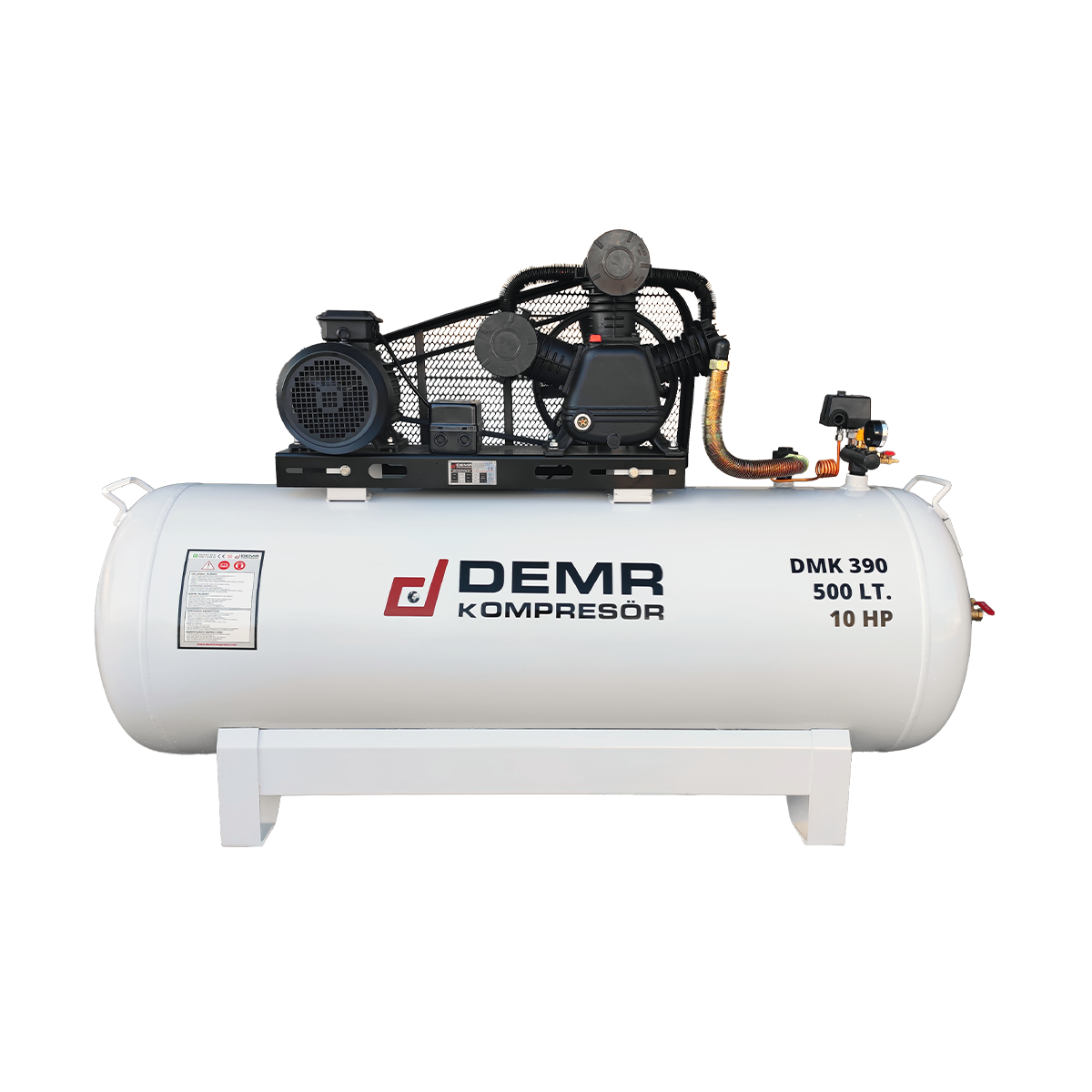 500 lt 3 Kafa 12 Bar 10 Hp Pistonlu Hava Kompresörü I DMK390