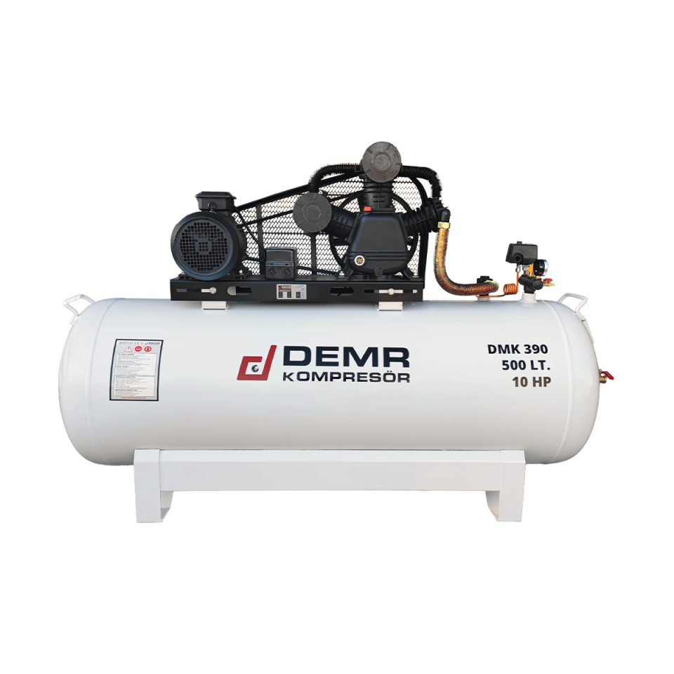 500 lt 3 Kafa 12 Bar 10 Hp Pistonlu Hava Kompresörü I DMK390