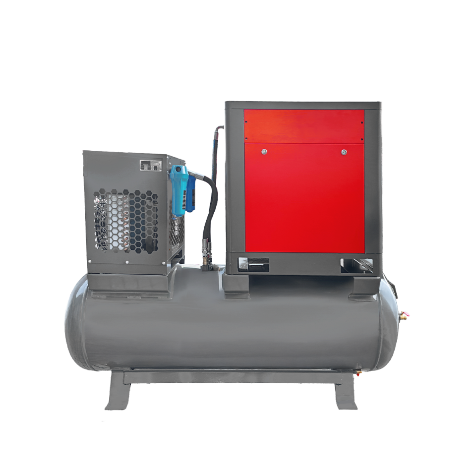 10 Hp 500 lt Depo Üstü İnvertörlü Vidalı Hava Kompresörü I DMV10E